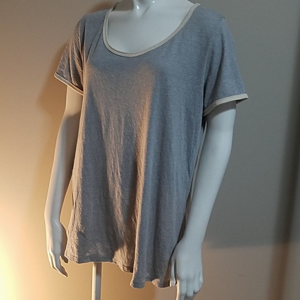 LuLaRoe Simply Comfortable Gray Short Sleeve Tee (M)